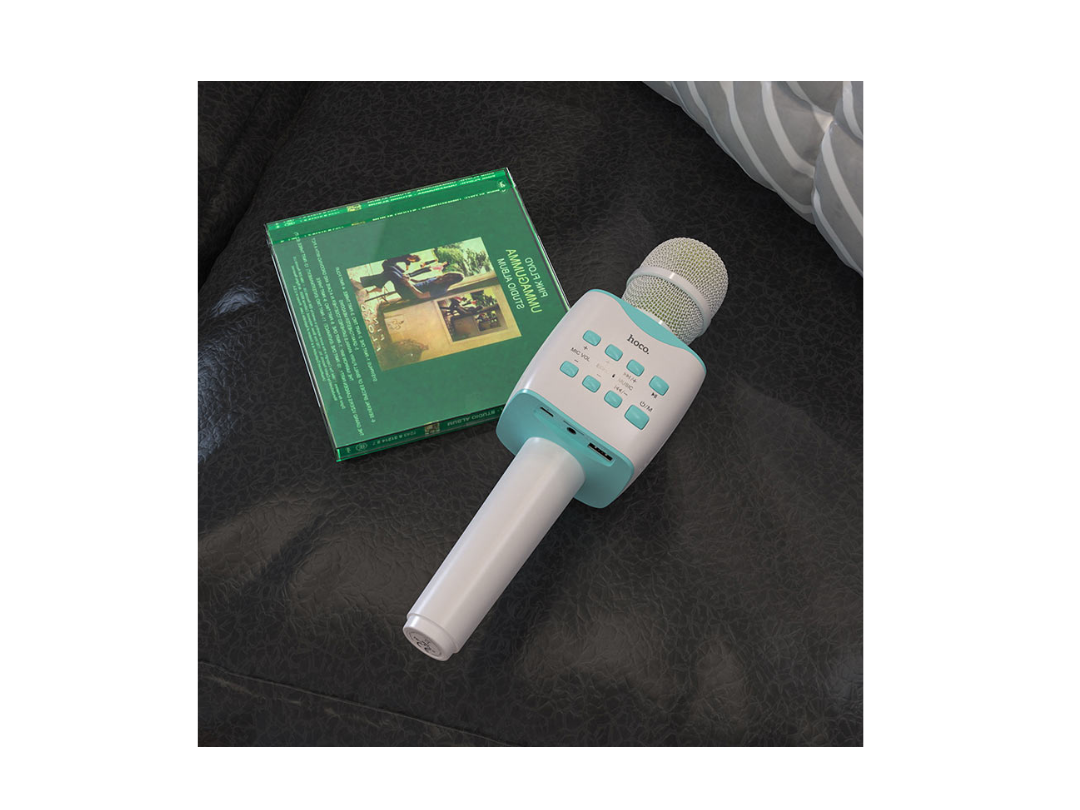 Hoco BK5 Cantando Wireless Karaoke Mic White, Bluetooth, Rechargeable Hoco BK5 Cantando Wireless Karaoke Mic White, Bluetooth, Rechargeable